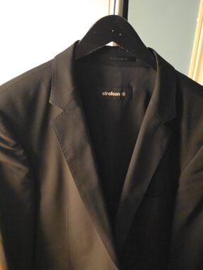 Strellson Black Men's Tailored Notch Lapel Blazer